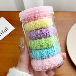 Dây buộc tóc bản To Thun co giãn cao Bền chắc Không làm hư tóc Bộ 6 cái Dây cột tóc Cao Cấp-K109 VINBEO-[LU66] 9