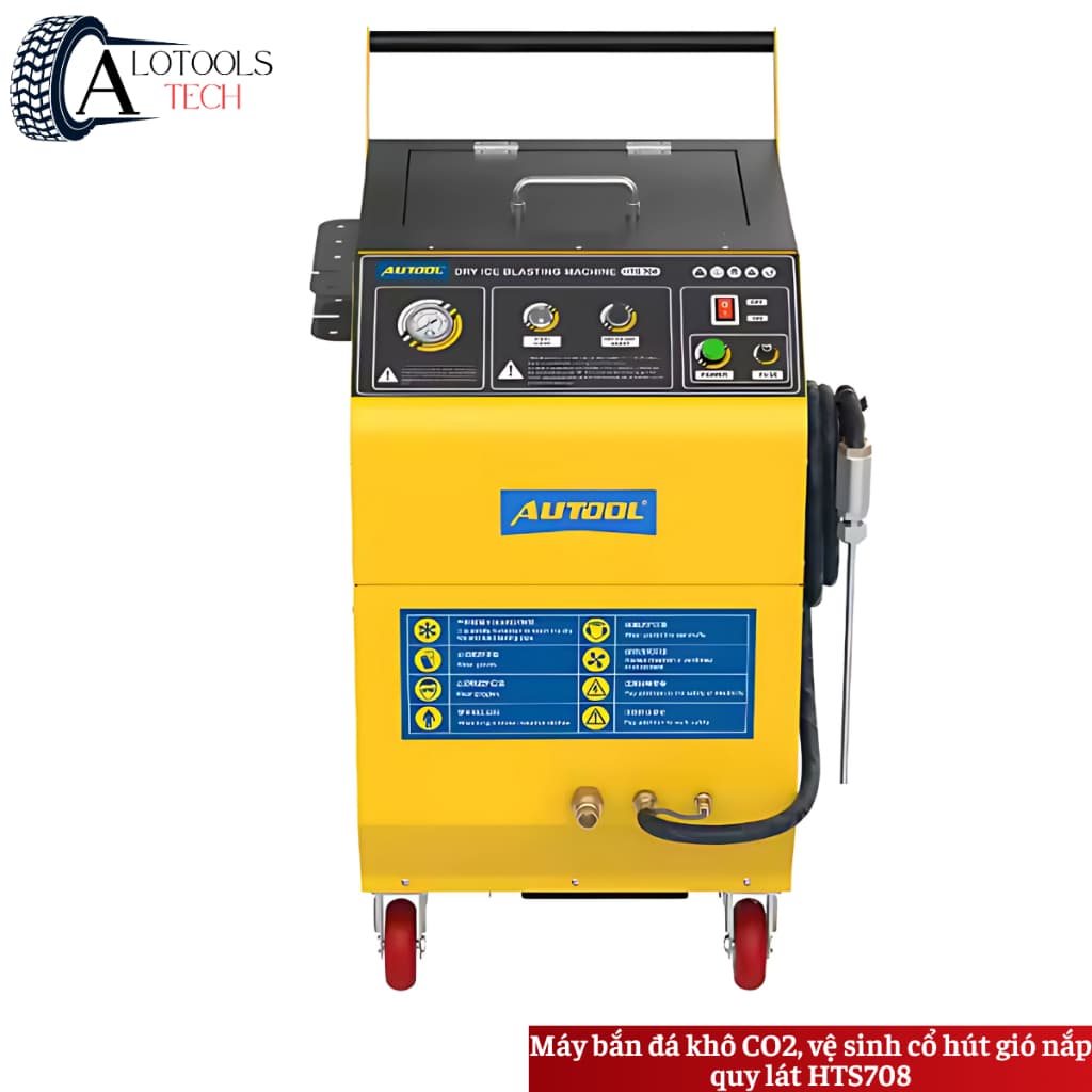 Máy bắn đá khô CO2, vệ sinh cổ hút gió nắp quy lát Autool HTS708, dụng cụ sửa chữa ô tô