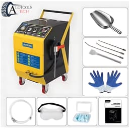 Máy bắn đá khô CO2, vệ sinh cổ hút gió nắp quy lát Autool HTS708, dụng cụ sửa chữa ô tô 5