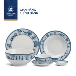 Bộ Chén Dĩa Sứ Cao Cấp Minh Long - Jasmine - Thôn dã 2