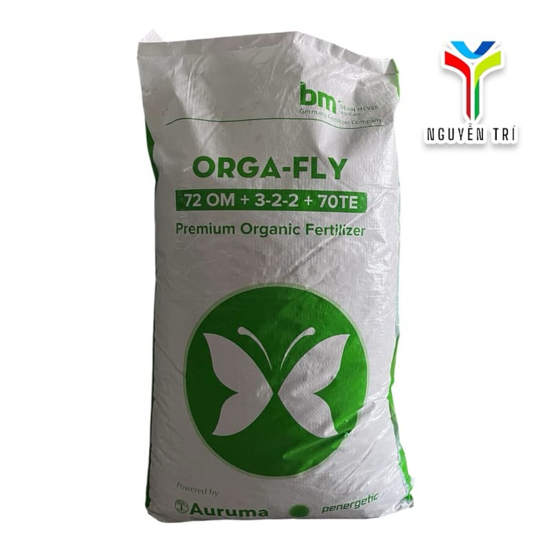 Hữu cơ nở 1kg công ty BM Orgafly 70OM 3-2-2 NPK, tốt cho cây.