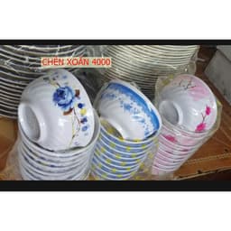 10 Chén Cơm Nhựa Melamine Cao Cấp-Chén Ăn Cơm Nhựa Miệng Loe Dùng Cho Gia Đình CB04B 3
