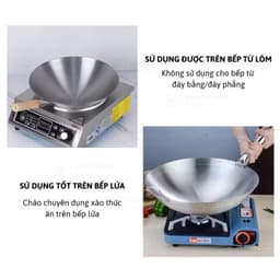 Chảo Inox Sâu Lòng Chiên Xào-Chảo Inox Dùng Cho Gia Đình Nhà Hàng Cao Cấp 6
