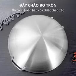 Chảo Inox Sâu Lòng Chiên Xào-Chảo Inox Dùng Cho Gia Đình Nhà Hàng Cao Cấp 9