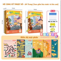 Bộ Tập Tô Viết Xoá thông minh 64 trang-Tặng kèm 6 bút màu-Rèn kĩ năng sớm cho bé từ 2-5 tuổi 8