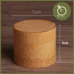 Hũ gỗ tre già đựng bột matcha 180ml 3