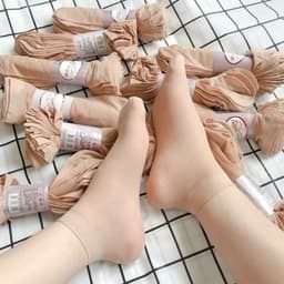 10 đôi tất da chân hàn quốc,tất vớ mỏng 4