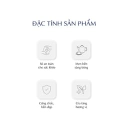 Bộ Trà Sứ Cao Cấp Minh Long - Camellia - Hương Biển Kem 6