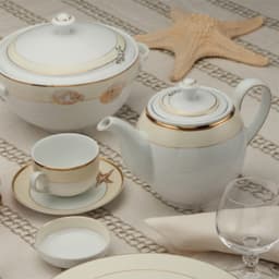 Bộ Trà Sứ Cao Cấp Minh Long - Camellia - Hương Biển Kem 3