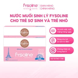 (Date T5.2027)Combo 2 Nước muối sinh lý Fysoline nhập khẩu Pháp vệ sinh mắt, mũi, miệng cho bé (Hộp hồng 40 ống x5ml) 2