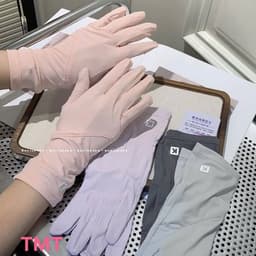 GT09 Găng Tay Chữ K Chống Nắng Thun Lạnh Thời Trang Đàn Hồi Chống Trơn Trượt Màn Hình Cảm Ứng Đi Xe Máy 7