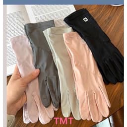 GT09 Găng Tay Chữ K Chống Nắng Thun Lạnh Thời Trang Đàn Hồi Chống Trơn Trượt Màn Hình Cảm Ứng Đi Xe Máy 6