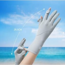 GT09 Găng Tay Chữ K Chống Nắng Thun Lạnh Thời Trang Đàn Hồi Chống Trơn Trượt Màn Hình Cảm Ứng Đi Xe Máy 3