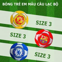 BÓNG MAY SỐ 2, 3 - TRÁI BANH SIZE 2 - SIZE 3 DÀNH CHO CÁC BÉ ( TẶNG KÈM KIM ) 3