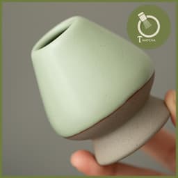 Đế gác chổi chasen mẫu men chảy (JK-08) | Dụng cụ pha matcha 3