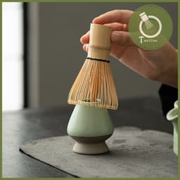 Đế gác chổi chasen mẫu men chảy (JK-08) | Dụng cụ pha matcha 2