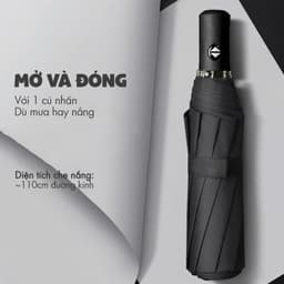 Ô Dù cao cấp nan thép cứng, Ô che nắng đóng mở tự động - Cherry shop 5