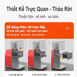 Máy Thái Thịt Tươi Sống DQ90, Máy thái tai mũi - Nhanh Chóng - Tiện Lợi - Giá Ưu Đãi 3
