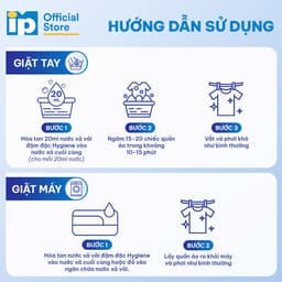 Combo Tiết Kiệm Nước Giặt Hygiene Và Nước Xả Vải Hygiene Sạch Sâu, Thơm Lâu, Khử Mùi 9