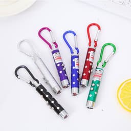 Túi 12 Chiếc Đèn 3 chức năng/Đèn lazerr+Led+soi tiền giả, đèn pin dạng móc 2