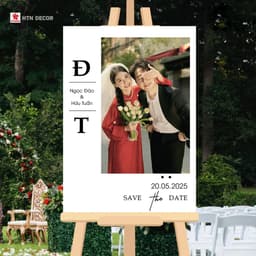 ( HỎA TỐC)  Bảng welcome đám cưới (THIẾT KÊ THEO YÊU CẦU) HTN DECOR  bảng tên cổng cưới, bảng chào Wedding, đám hỏi 4