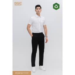 Áo sơ mi Nam ngắn tay DGC Dáng Ôm Perfect Fit, Phong cách công sở hiện đại - SASNBD159M-S 4