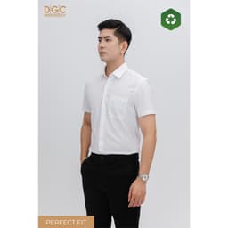 Áo sơ mi Nam ngắn tay DGC Dáng Ôm Perfect Fit, Phong cách công sở hiện đại - SASNBD159M-S 6