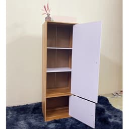 Tủ Gỗ Lắp Ghép 2 Cánh Lớn (120x60x40cm) và Tủ Để Đồ Đa Năng 4 Ngăn 1 Cánh Lớn+1 Cánh Nhỏ 7