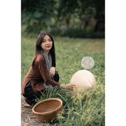 BIGSIZE bà ba lụa nâu - Có bộ bà ba Bigsize- may sỉ bà ba toàn quốc - May bộ bà ba theo yêu cầu 5