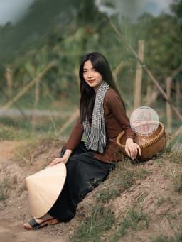BIGSIZE bà ba lụa nâu - Có bộ bà ba Bigsize- may sỉ bà ba toàn quốc - May bộ bà ba theo yêu cầu 9