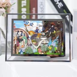 (Kèm ảnh) Khung kính in hình TOTORO quà tặng chibi trang trí để bàn 2 size 2