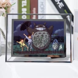 (Kèm ảnh) Khung kính in hình TOTORO quà tặng chibi trang trí để bàn 2 size 3