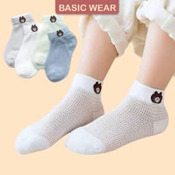 [Hàng Loại 1] Set 5 Đôi Tất Lưới Cho Bé Sơ Sinh Điều Hòa Thoáng Mát, Tất Cho Bé Sơ Sinh 6