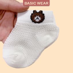 [Hàng Loại 1] Set 5 Đôi Tất Lưới Cho Bé Sơ Sinh Điều Hòa Thoáng Mát, Tất Cho Bé Sơ Sinh 2