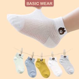 [Hàng Loại 1] Set 5 Đôi Tất Lưới Cho Bé Sơ Sinh Điều Hòa Thoáng Mát, Tất Cho Bé Sơ Sinh 5