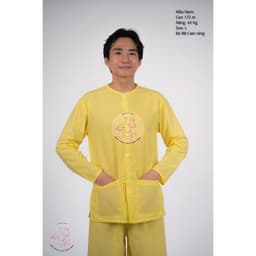 BIGSIZE Bộ Bà ba vàng nam bộ- Miền tây-giá rẻ- Có bộ bà ba Bigsize- Bà ba sỉ toàn quốc, may bộ áo bà ba theo yêu cầu 2