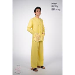 BIGSIZE Bộ Bà ba vàng nam bộ- Miền tây-giá rẻ- Có bộ bà ba Bigsize- Bà ba sỉ toàn quốc, may bộ áo bà ba theo yêu cầu 5