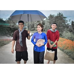 BIG SIZE Bộ bà ba phối áo cate đỏ quần phi đen - Có bộ bà ba Bigsize- may sỉ bà ba toàn quốc - May bộ bà ba theo yêu cầu 4