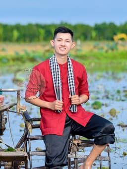 BIG SIZE Bộ bà ba phối áo cate đỏ quần phi đen - Có bộ bà ba Bigsize- may sỉ bà ba toàn quốc - May bộ bà ba theo yêu cầu 8