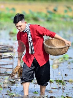 BIG SIZE Bộ bà ba phối áo cate đỏ quần phi đen - Có bộ bà ba Bigsize- may sỉ bà ba toàn quốc - May bộ bà ba theo yêu cầu 9