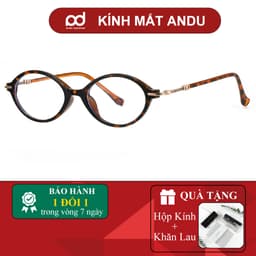 Gọng kính cận thời trang nam nữ ANDU dáng bầu dục chất liệu nhựa phong cách Y2K - 86060 1