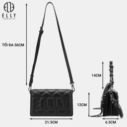 [Tặng hộp 20.10] Túi xách nữ da thật ELLY ET175 túi xách tay đeo vai đeo chéo cao cấp chính hãng 3