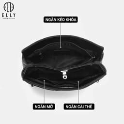 [Tặng hộp 20.10] [TẶNG SUMMER GIFT 399K] Túi xách nữ da thật ELLY ET184 túi xách tay đeo vai đeo chéo cao cấp sang trọng 4