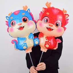 Bóng hình rồng cute trang trí sinh nhật, thôi nôi birthday fullmonth 1