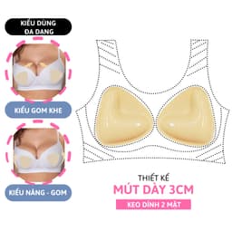 Mút Độn Ngực Keo Dán 2 Mặt Dành Cho Bikini, Áo Bra, Áo Tập Giúp Nâng Ngực Tạo Khe Lê Ngọc 469 5