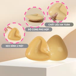 Mút Độn Ngực Keo Dán 2 Mặt Dành Cho Bikini, Áo Bra, Áo Tập Giúp Nâng Ngực Tạo Khe Lê Ngọc 469 7