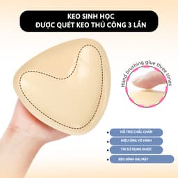Mút Độn Ngực Keo Dán 2 Mặt Dành Cho Bikini, Áo Bra, Áo Tập Giúp Nâng Ngực Tạo Khe Lê Ngọc 469 8