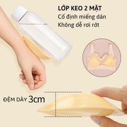 Mút Độn Ngực Keo Dán 2 Mặt Dành Cho Bikini, Áo Bra, Áo Tập Giúp Nâng Ngực Tạo Khe Lê Ngọc 469 6