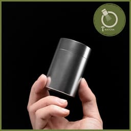 Hộp nhôm đúc nắp 2 lớp đựng bột matcha 70ml 6