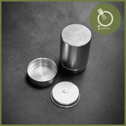 Hộp nhôm đúc nắp 2 lớp đựng bột matcha 70ml 2